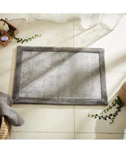 HomeBox Lavish Memory Foam Bathmat - Grey