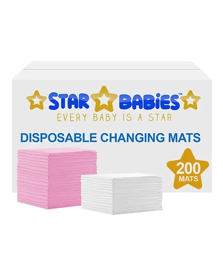 Star Babies Disposable Changing Mats - 200 Pieces