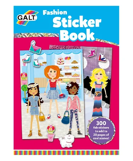 Galt Toys Fashion Sticker Book - 20 Pages