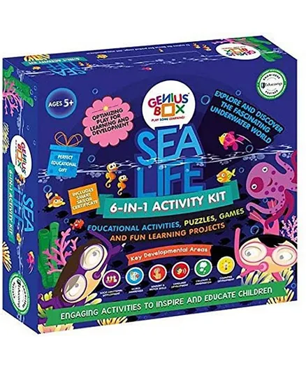 Genius Box 6 in 1 Sea Life Activity Kit - Blue