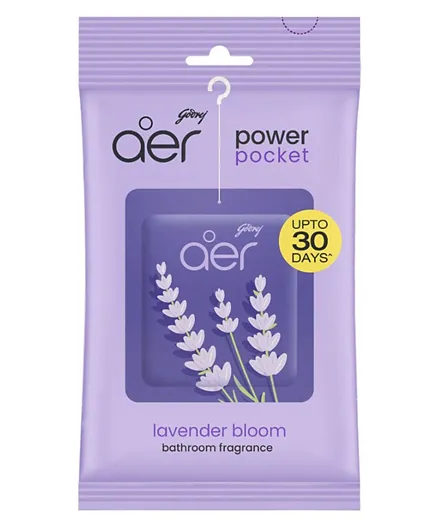 Godrej Aer Power Pocket Bathroom Fragrance Lavender Bloom - 10g