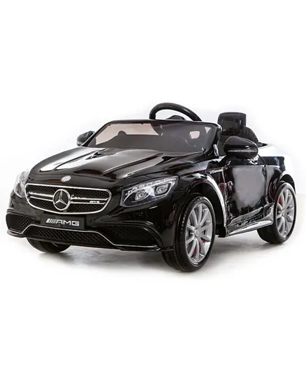 Babyhug Mercedes Benz S63 Licensed Battery Operated Ride On with Remote Control - Black