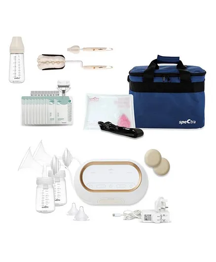 SPECTRA Dual Compact Portable Double Electric Breast Pump Set