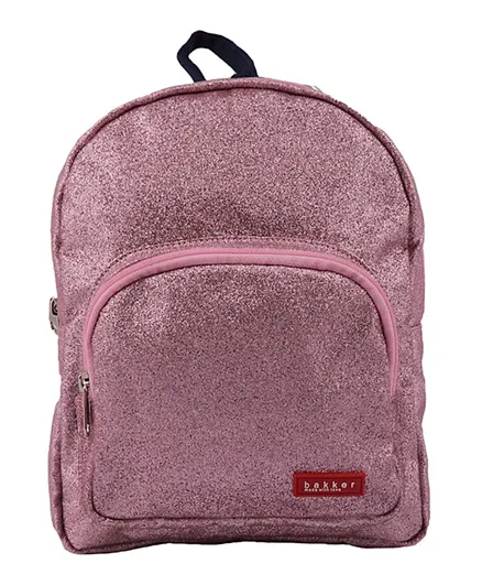 Bakker Mini Glitter Backpack Pink - 11 Inches