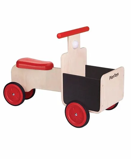 Plan Toys Wooden Delivery Bike - Multicolor