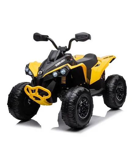 MYTS Licensed CanAm Kids Electric ATV -  Yellow