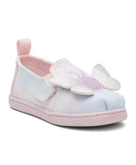 Toms Tie Dye Twill Butterfly Tiny Alp Twin Gore Velcro Espedrille Shoes - Multicolor