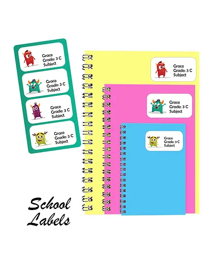 Printshop Personalised Book And Multi Purpose Labels - Pack Of 30