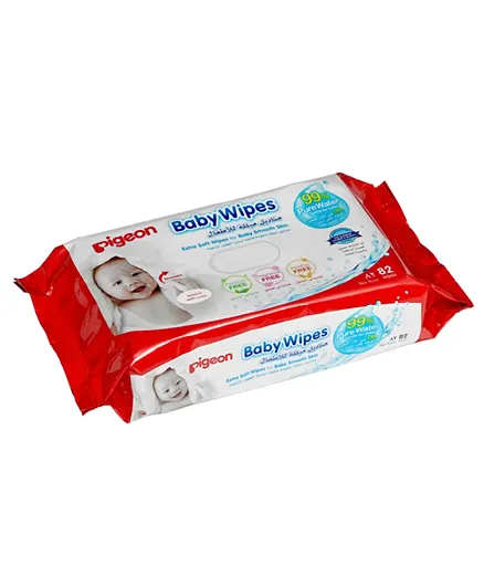 Pigeon Baby Wipes - 82 Wipes