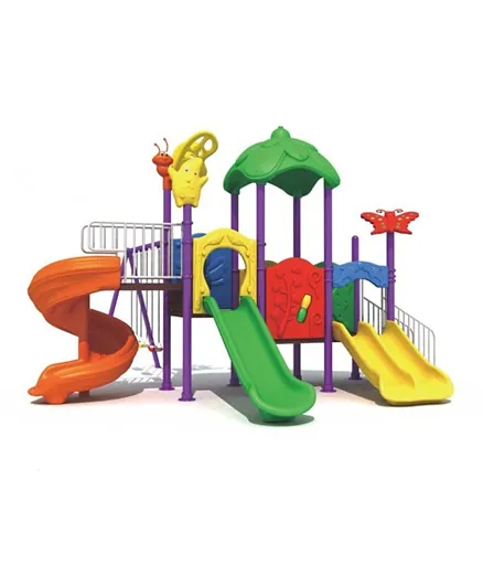 Myts Peggy Playcenter with 3 Swing & Slides - Multicolour
