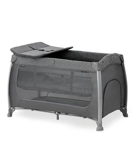 Hauck Play N Relax Center Travel Cot - Charcoal