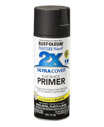RustOleum Painter's Touch 2X Flat Black Primer - 340g