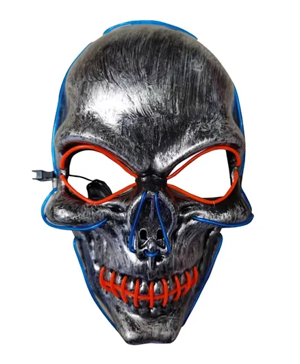 Mad Costumes Light-Up Skull Mask Halloween Accessory - Grey