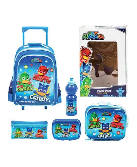 PJ Masks 5 In 1 Trolley Value Pack - 16 Inches