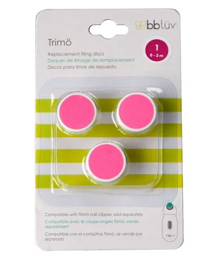 Bbluv Trimo Replacement Filing Discs Stage 1 - Pink