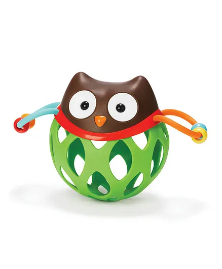 Skip Hop Explore & More Owl Roll Around Rattle - Multicolor