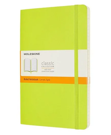 MOLESKINE Classic Notebook, Large - Lemon Green