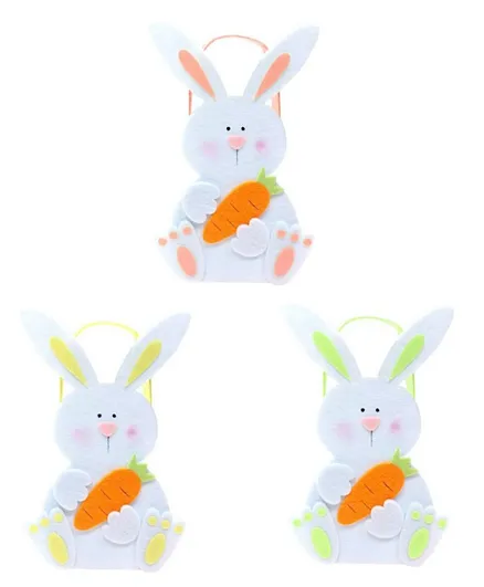 Party Magic Easter Bunny Felt Bags Pack of 1 - Assorted Colors