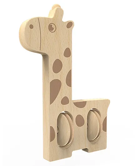 MWSJ Handbell Wooden Giraffe Rattle