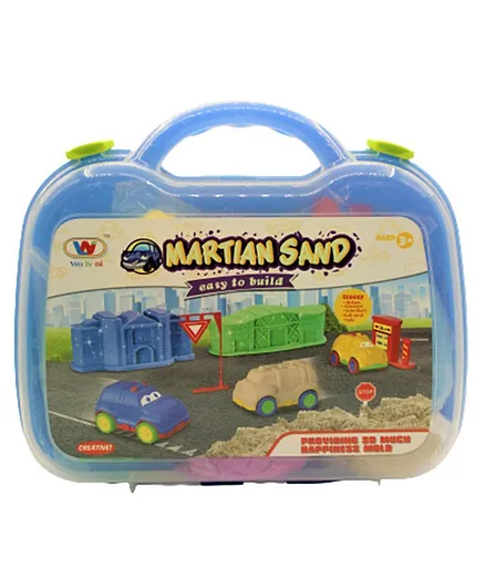 Martian Sand City & Vehicle Magic Sand Set - Multicolour