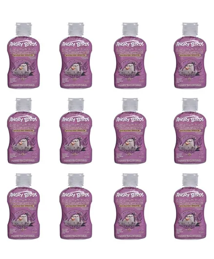 Angry Birds Hand Sanitizer No Alcohol Lilac Pack of 12 - 60mL