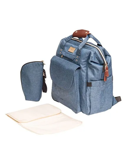 Moon Denise Diaper Backpack - Blue