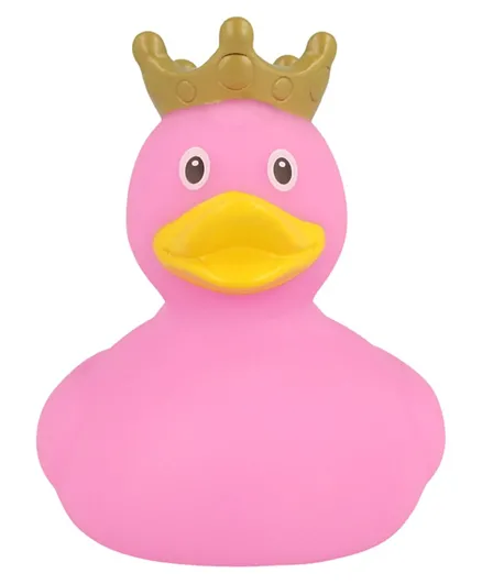 Lilalu Mini Rubber Duck with Crown Bath Toy - Pink