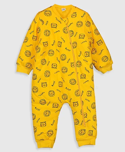 LC Waikiki Baby Printed Romper - Yellow