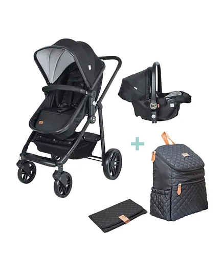 MOON Tres 3 in 1  Travel System + AVENA Diaper Backpack