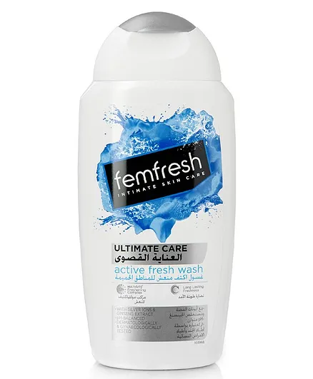 FemFresh Ultimate Care Active Fresh Wash 250ml