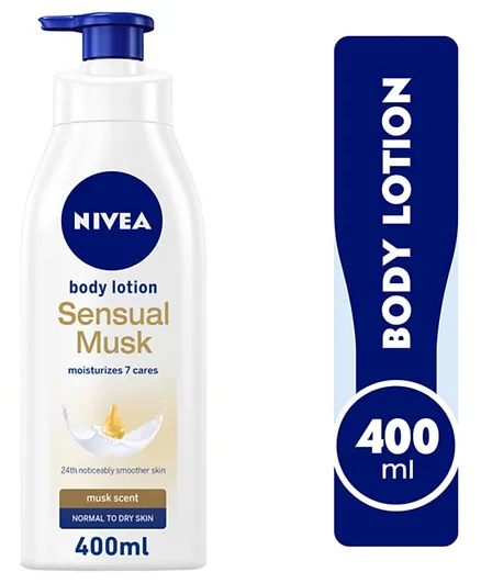 Nivea Sensual Musk Body Lotion Musk Scent Normal to Dry Skin - 400ml