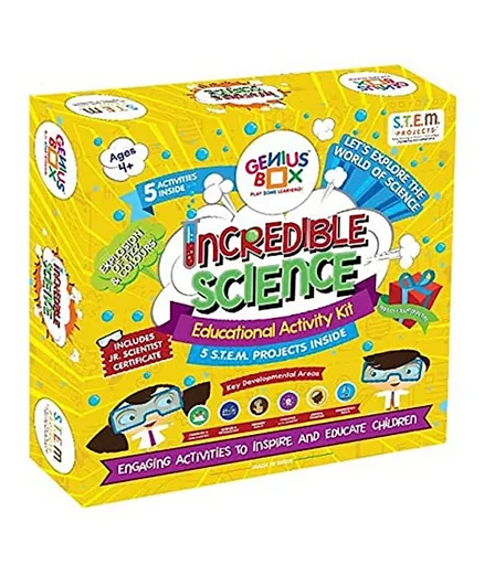 Genius Box Incredible Science 5 in 1 Educational Activity Kit