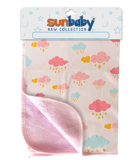 Sunbaby Reusable Changing Mats - Printed Pink