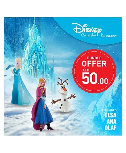 Bullyland Disney Frozen Action Figures Pack Of 3 - Multicolour