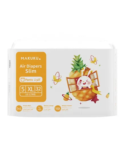 MAKUKU Air Slim Pant Diapers Size 5 - 32 Pieces