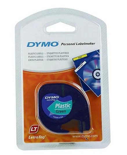 DYMO Letra Tag Tape - Plastic Green