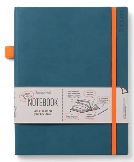 IF Bookaroo Bigger Things Notebook Journal - Teal