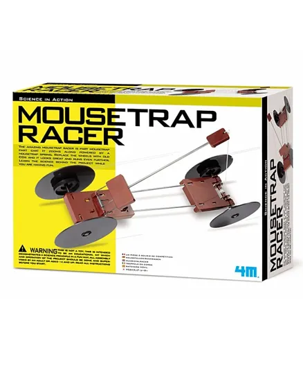 4M Science In Action Mousetrap Racer - Brown & Black