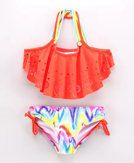 Minoti 2 Piece Swimsuit - Coral