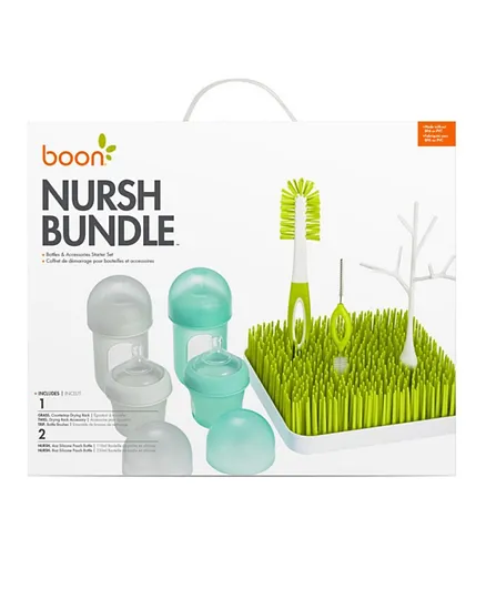 Boon - Nursh & Grass Bundle Bottles & Accessories Starter Set