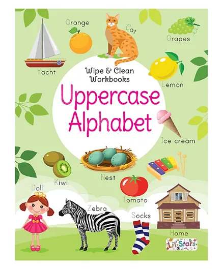 Sawan Pegasus Wipe & Clean Workbook Uppercase Alphabets - English
