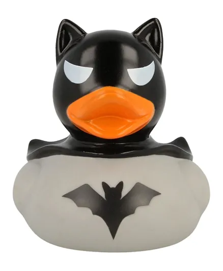 Lilalu Dark Rubber Duck Squeeze Bath Toy - Grey