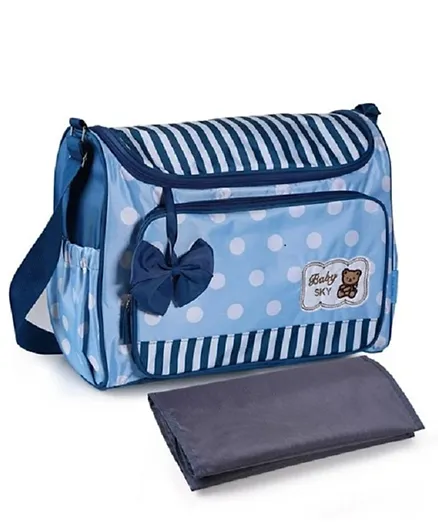 حقيبة حفاضات للأطفال من نايت أنجل - أزرق