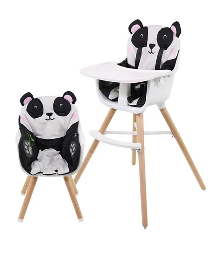 Nania Paulette 2 In 1 High Chair With Reversible Cushion - Panda