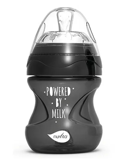 Nuvita Mimic Cool Feeding Bottle Black 6012 - 150ml