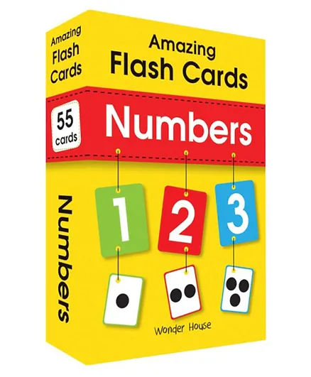 Amazing Flash Cards Numbers - 55 Cards