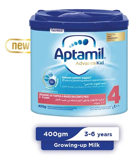 Aptamil Advance Kid 4 Next Generation Growing Up Formula from 3-6 years - 400g