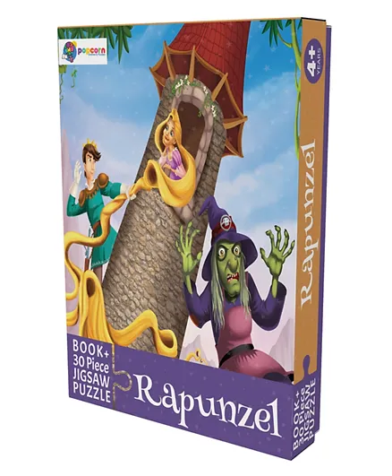 Rupanzel Book and 30 Pieces Jigsaw Puzzles - English