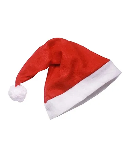 قبعة سانتا عيد الميلاد من أي تو زي - أحمر