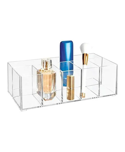 IDesign Clarity Cosmetic & Vanity Organiser 6 Compartment Clear
